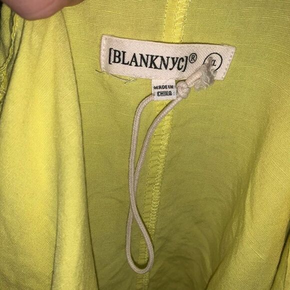 BlankNYC yellow XL flowy burton down lightweight shirt - Picture 3 of 3